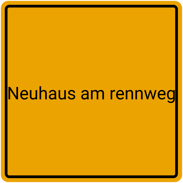 Meldebestätigung Neuhaus am Rennweg